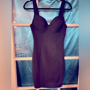 Black classic mini dress with tags.
